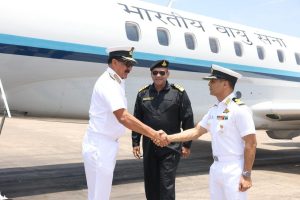 Chief of Naval Staff reviews operational, training & administrative activities at Eastern Naval Command, Visakhapatnam