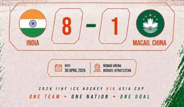 Ice Hockey: India defeat Macau in U18 Asia Cup in Kyrgyzstan