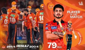 Sunrisers Hyderabad beat Royal Challengers Bengaluru by 55 runs in IPL