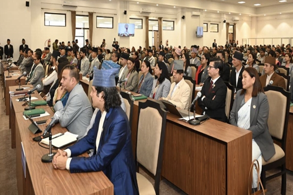 Joint session of federal parliament in Nepal on May 11