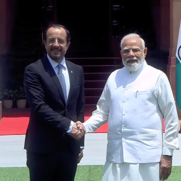 PM Narendra Modi holding talks with President of Cyprus Nikos Christodoulides in New Delhi