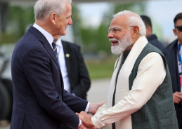 Prime Minister Narendra Modi arrives in Oslo, Norway
