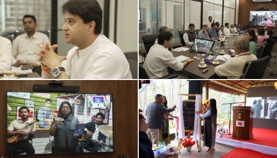 संचार मंत्री ज्योतिरादित्य सिंधिया ने भारतीय डाक के 100वें एन-जेन डाकघर का वर्चुअल उद्घाटन किया