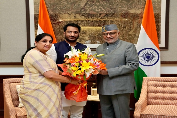 Sunetra Pawar meets Chairman RS to tender her resignation as member of Upper House