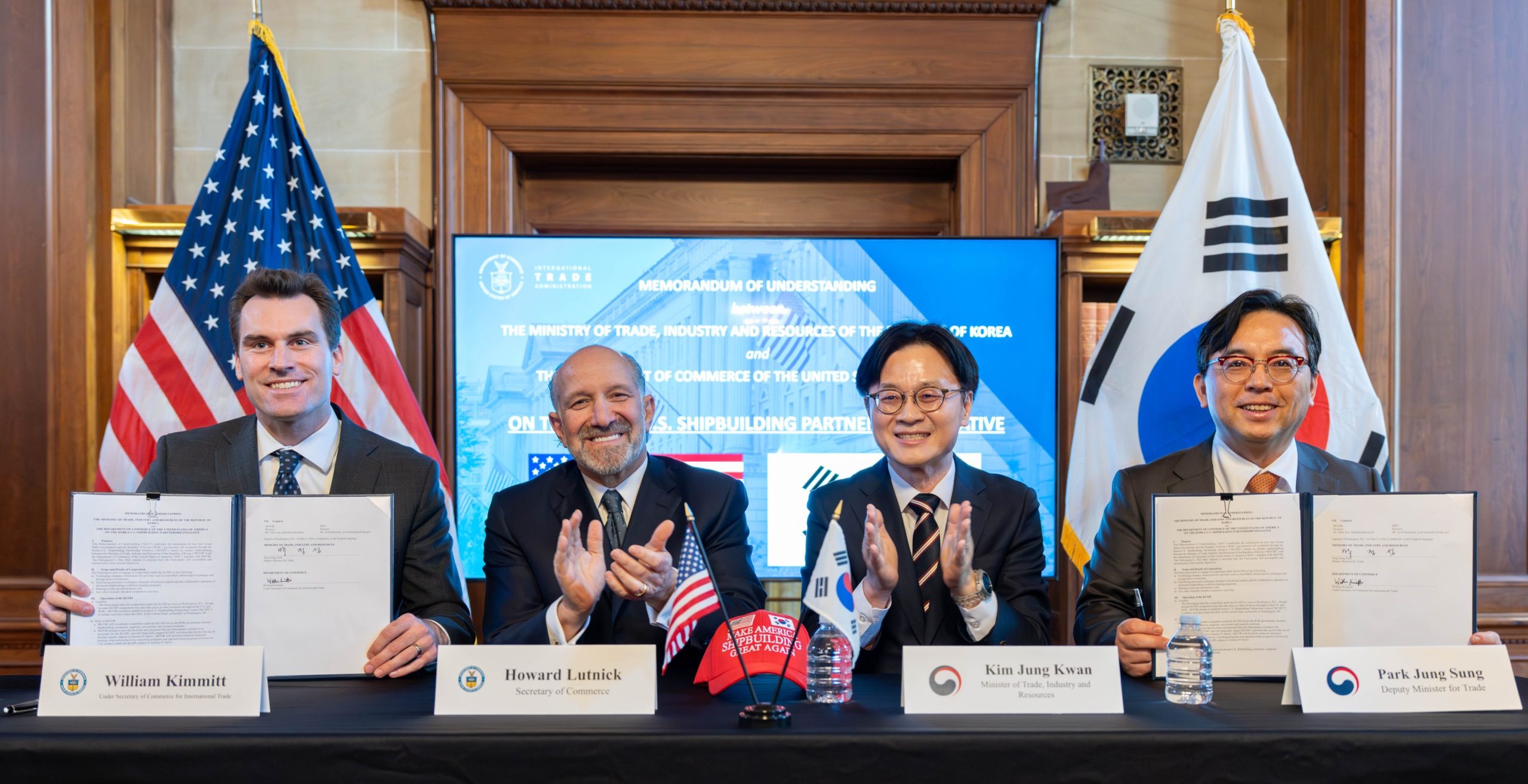 South Korea, US sign MoU to strengthen bilateral cooperation in shipbuilding