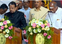 N. Rangasamy Sworn In as Puducherry Chief Minister for Record Fifth Term