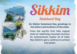 President, Prime Minister and Home Minister extend greetings to people of Sikkim on Statehood Day