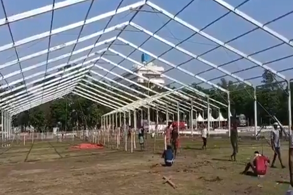 Bihar cabinet expansion on May 7; preparations at Gandhi Maidan in full swing