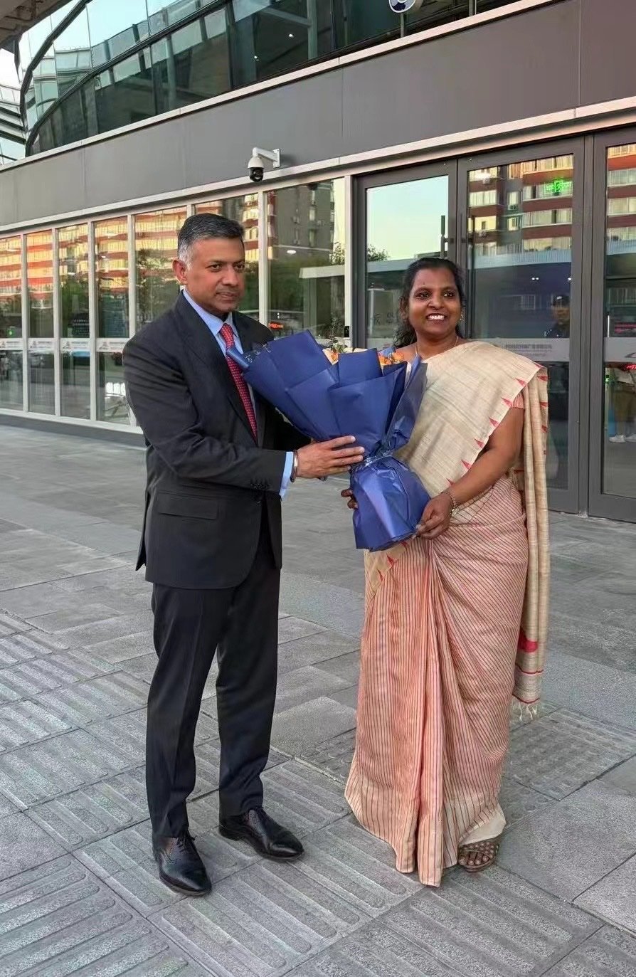 Ambassador-designate Vikram Doraiswami arrives in Beijing