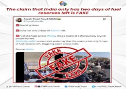 Govt Debunks Fake Claim of Only Two Days of Fuel Reserves in India
