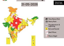 IMD issues red colour warning for Heat Wave to Severe Heat Wave conditions till tomorrow