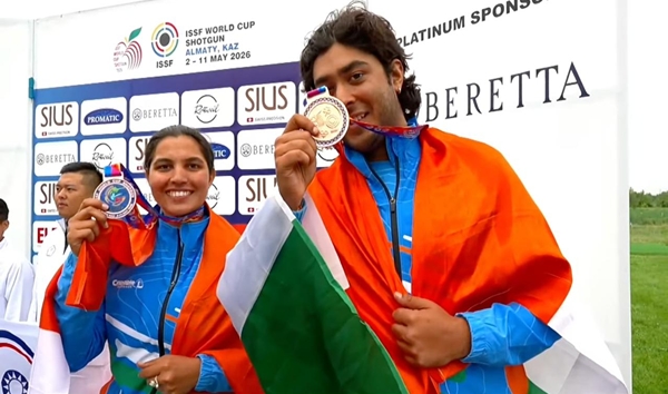 ISSF World Cup: Neeru Dhanda and Vivaan Kapoor win bronze in trap mixed team event