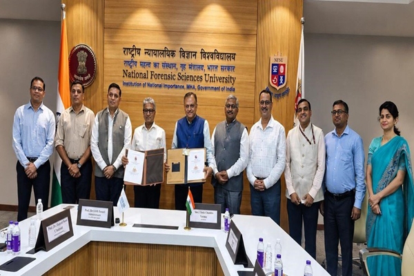 यूआईडीएआई और राष्ट्रीय फोरेंसिक विज्ञान विश्वविद्यालय  के बीच 5 वर्षीय सहयोग समझौता