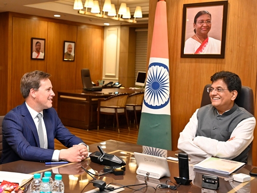 Union Minister Piyush Goyal meets International Relations Director of LVMH  in New Delhi