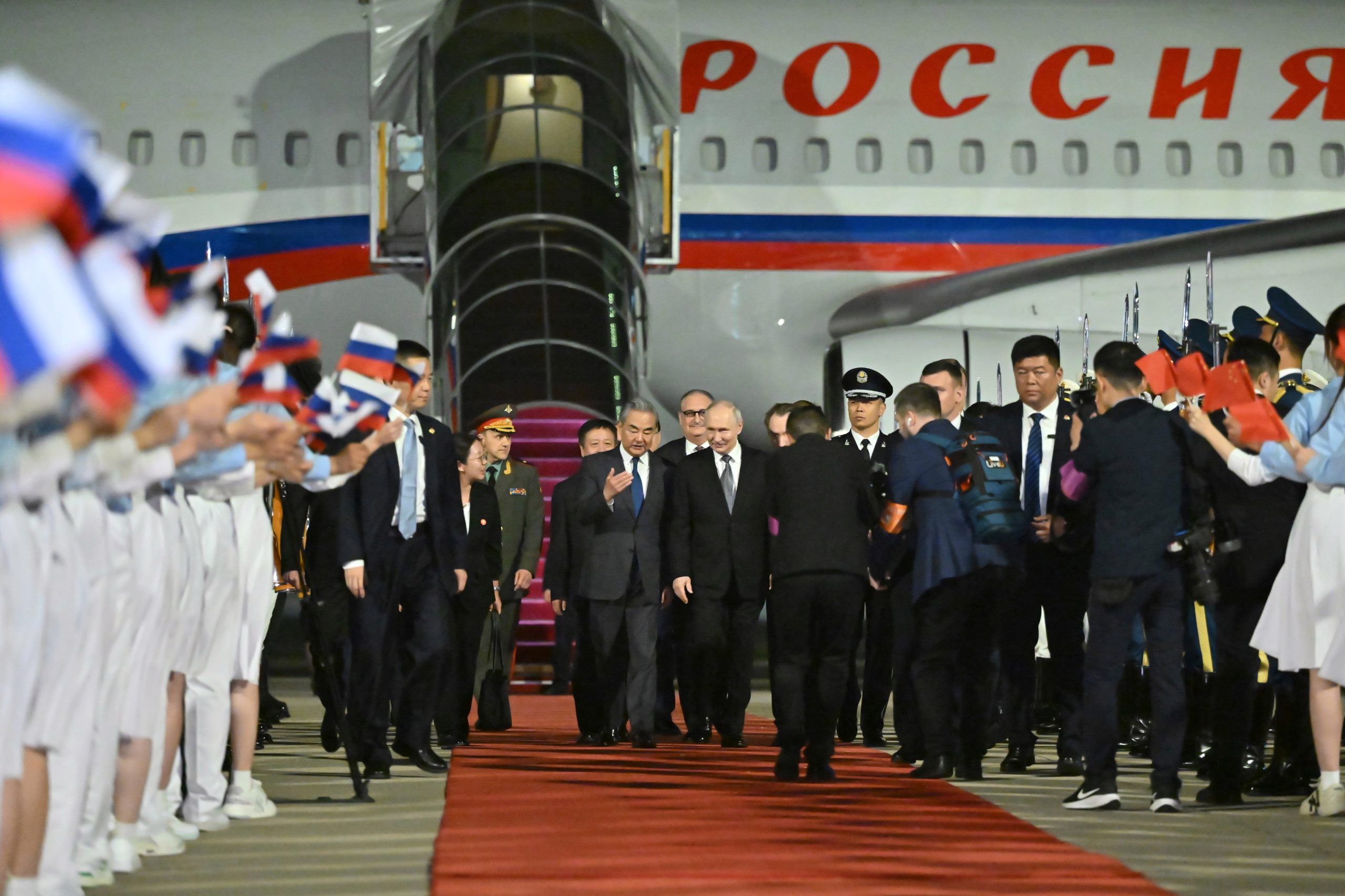Russian President Vladimir Putin arrives in Beijing on two-day state visit