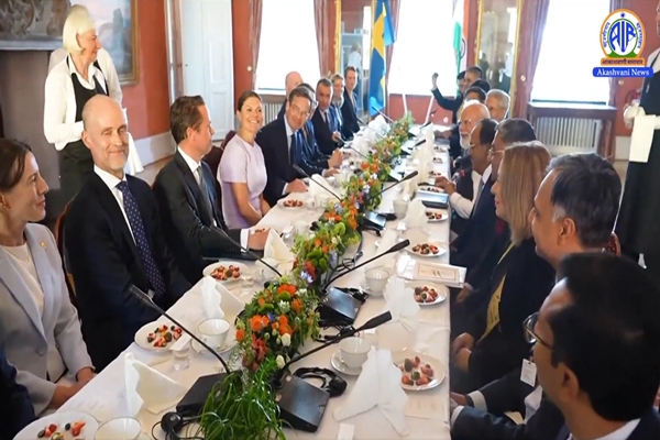 PM Modi holds delegation-level talks with Swedish counterpart Ulf Kristersson